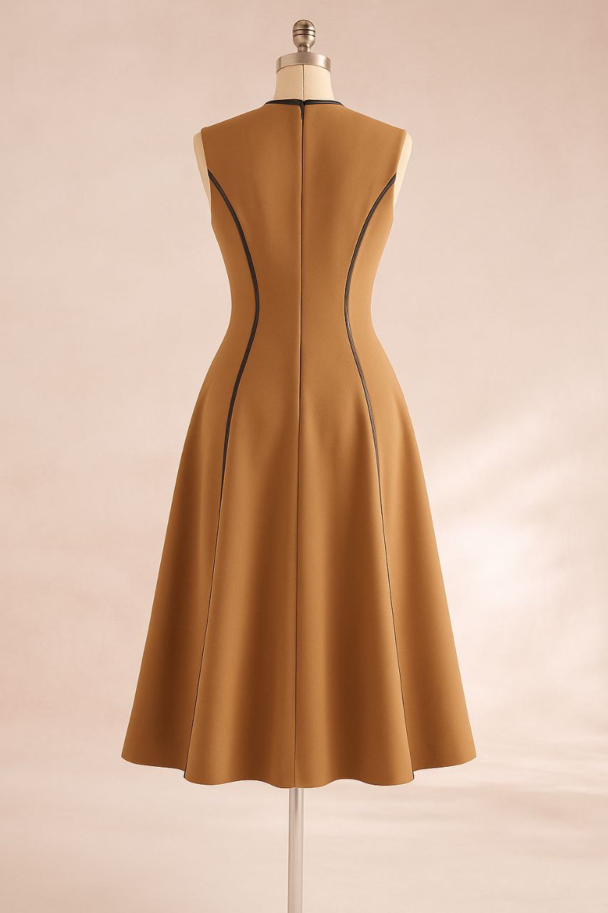 Amber Haze Midi Dress